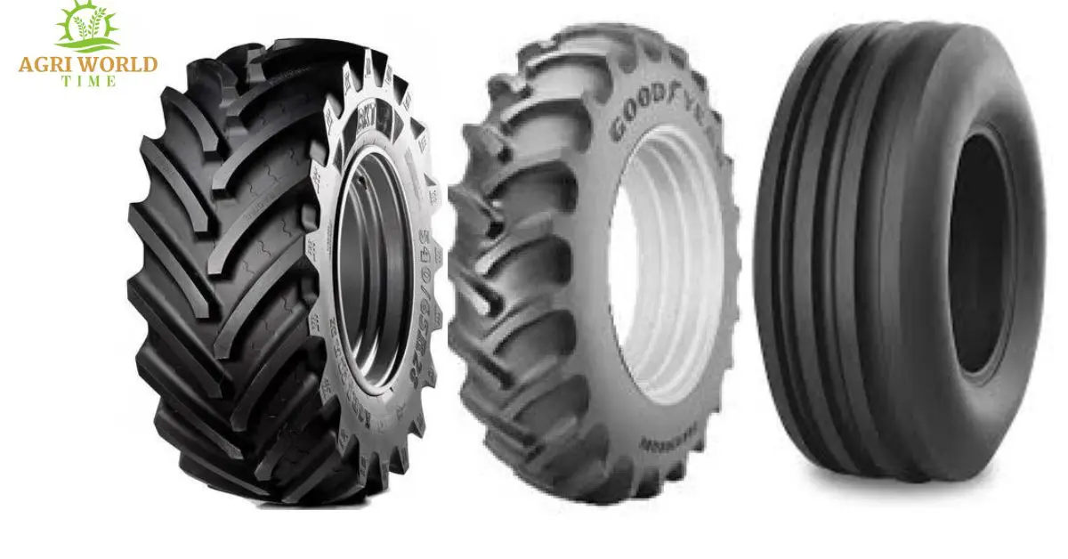 Three tractor tires