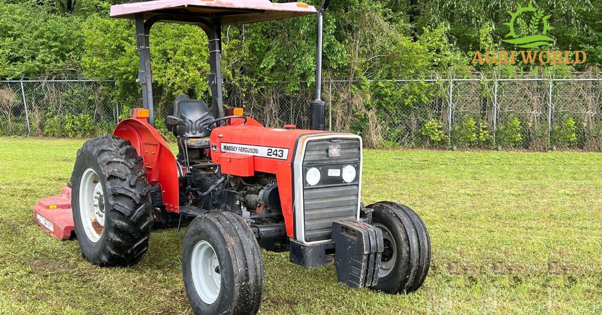 Massey Ferguson tractor is in field