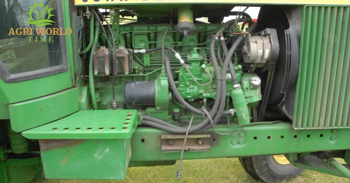Engine of John Deere tractor