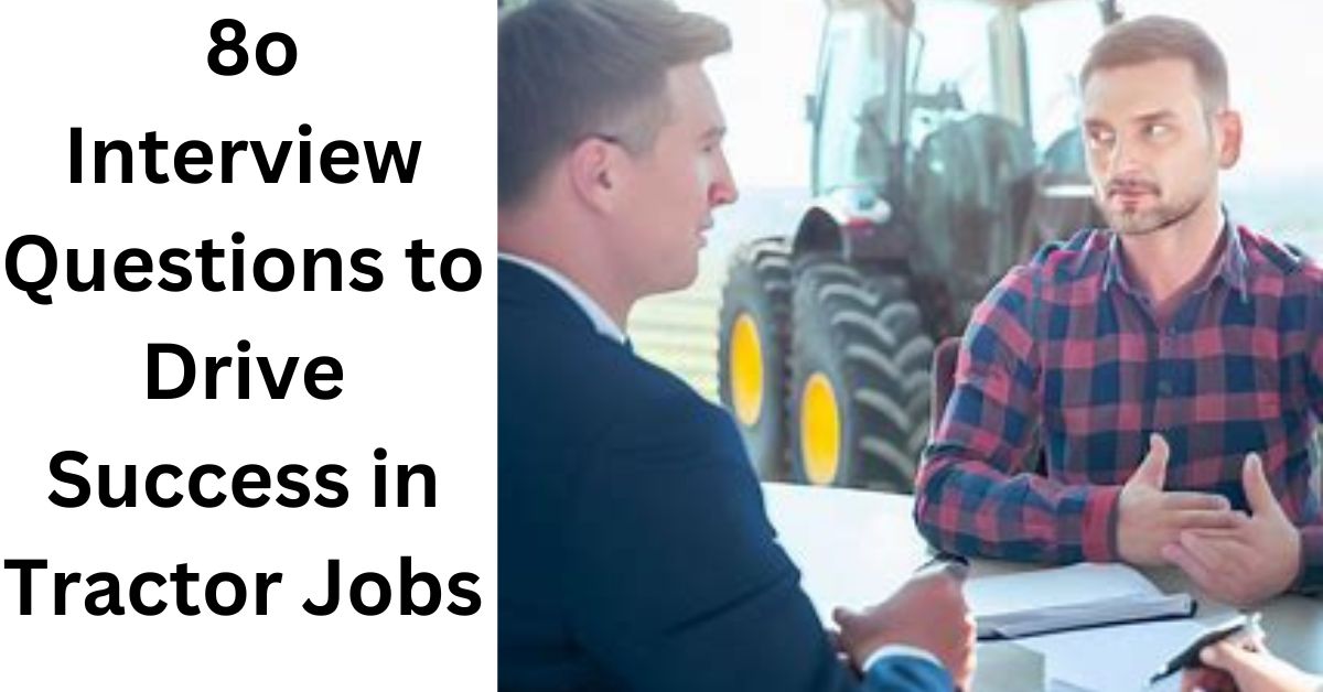 A candidate is giving interview for tractor job