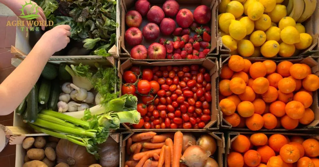 Fruits and vegetables in carats