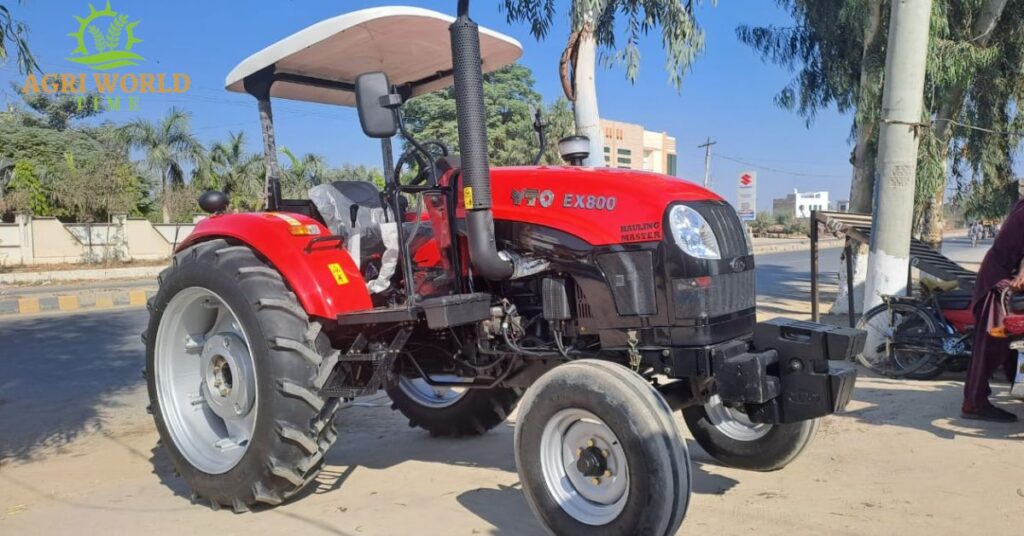 YTO EX 800 red tractor